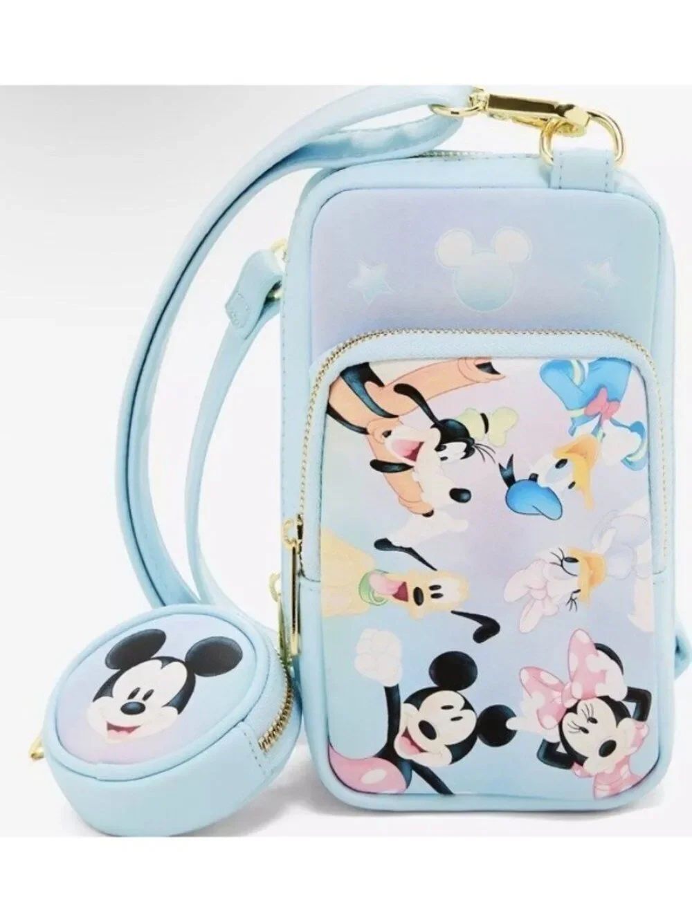 Loungefly Disney Mickey Minnie Mouse Friends Crossbody Bag Coin Cell Phone NWT